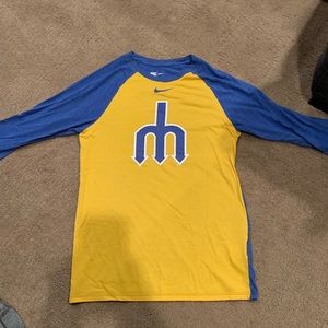 Nike Mariners Logo 3/4 sleeve